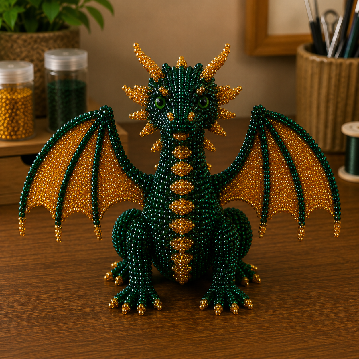 3D Beaded Dragon Pattern PDF | Dragon Beading Tutorial view 6