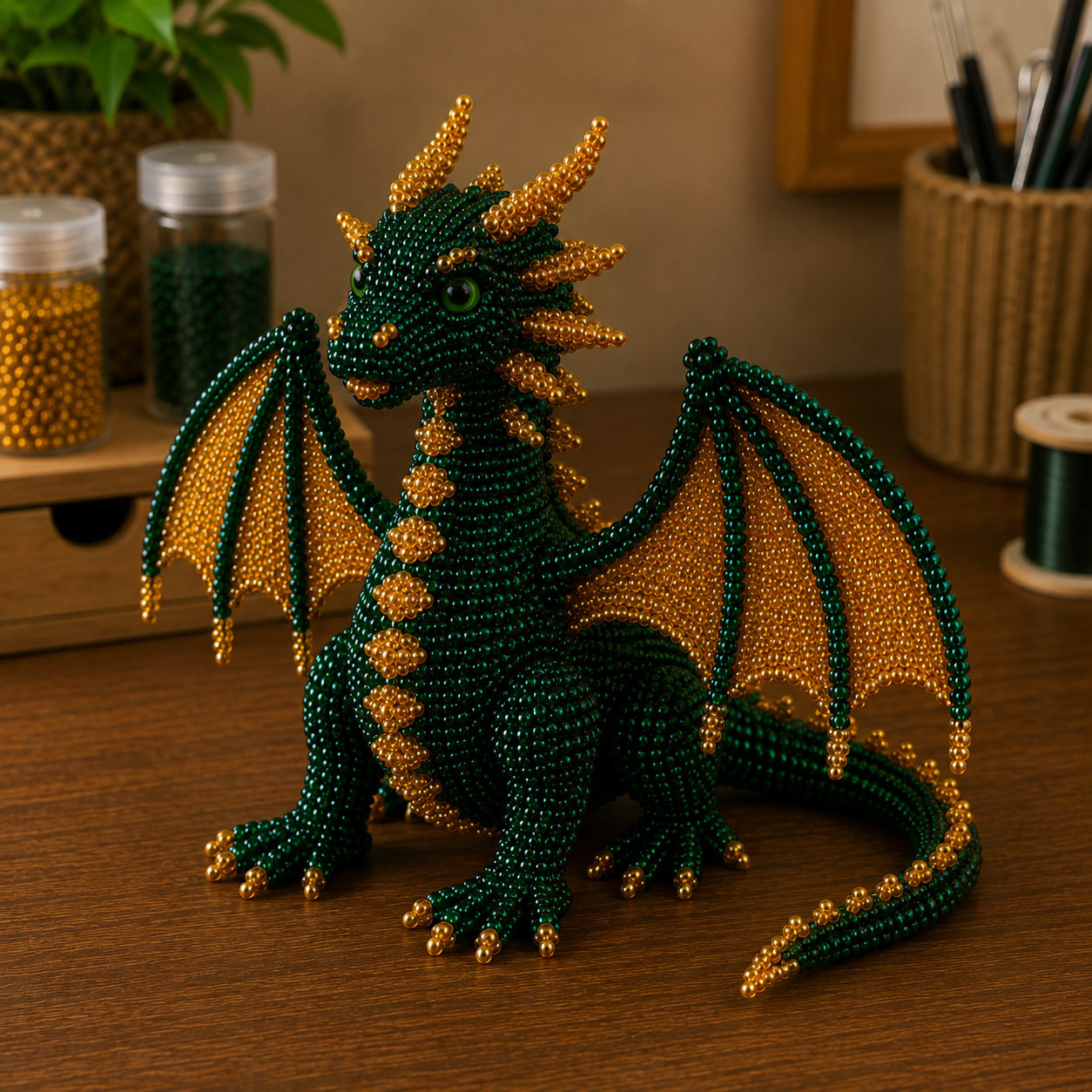3D Beaded Dragon Pattern PDF | Dragon Beading Tutorial view 4